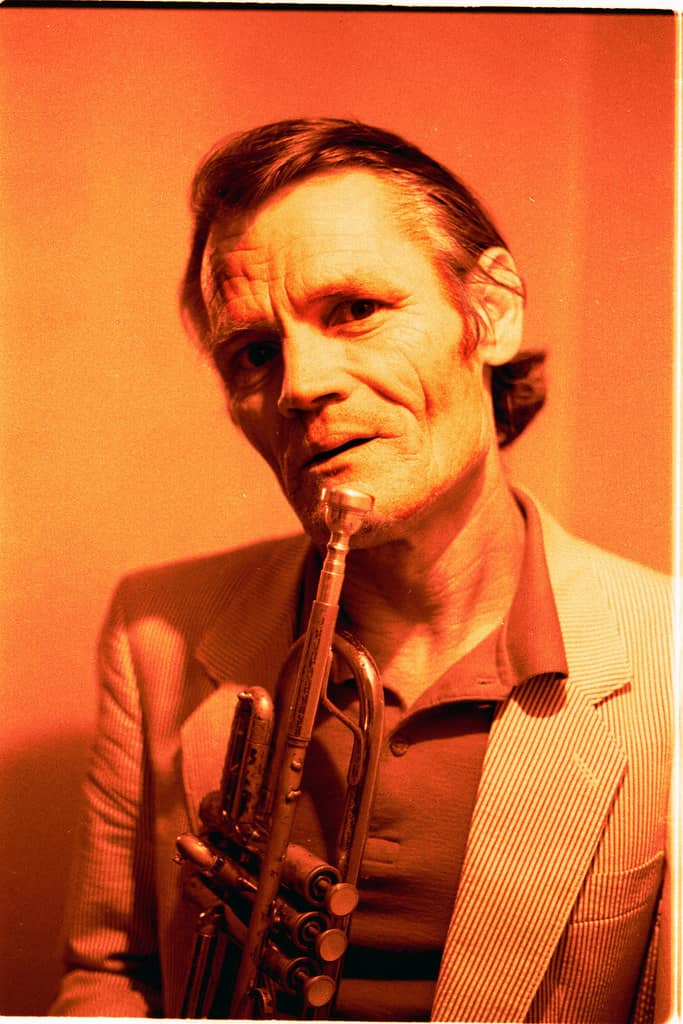 Chet Baker avec sa trompette