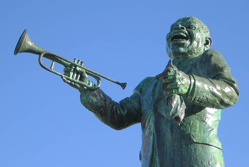 Statue de bronze de Louis Amstrong