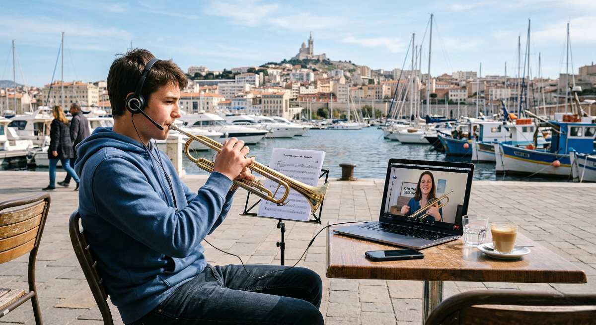 Apprendre la trompette en ligne à Marseille avec un musicien professionnel