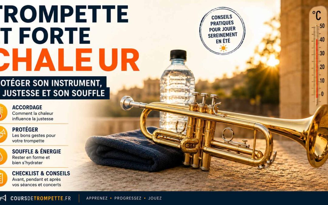 Trompette et forte chaleur : protéger son instrument, sa justesse et son souffle